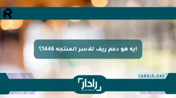 إيه هو دعم ريف للأسر المنتجة 1446؟